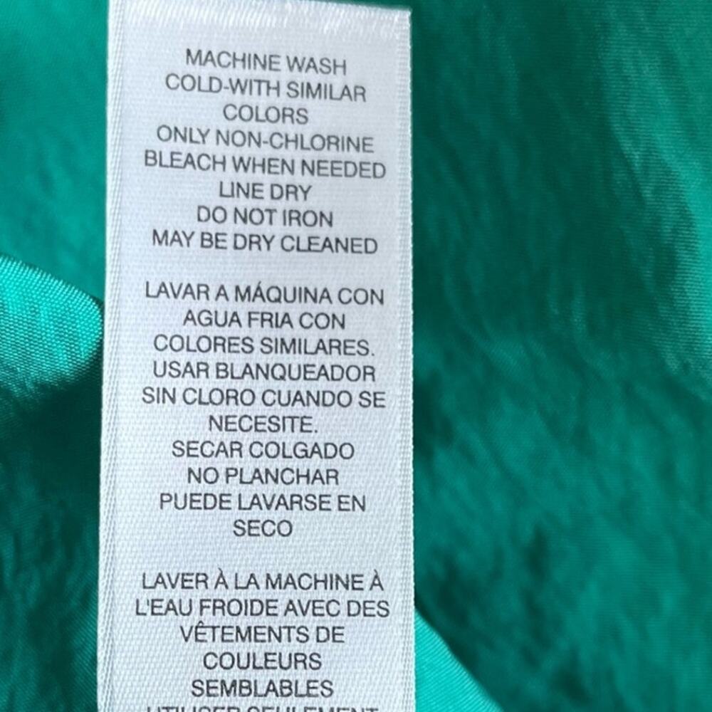 Chico's Zenergy Jacket Women's Size 2 Large 12/14 Green Zip Front Activewear - Picture 10 of 10
